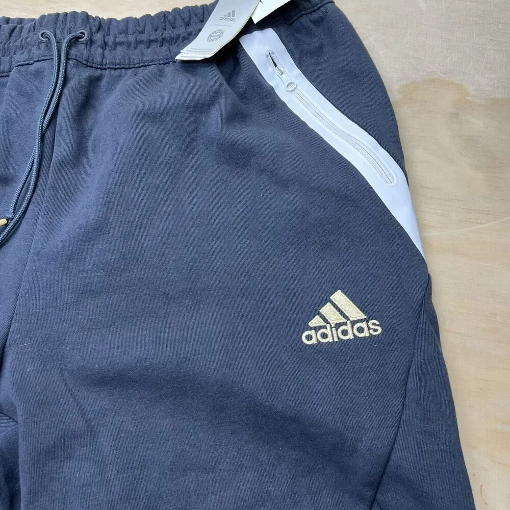 NEW XXL Bayern Munich adidas 2022-23 Travel Pants Night Grey